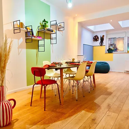 Semesterbostad Maison Spacieuse, Sereine Proche Du Coeur De La Et De La Gare Liège